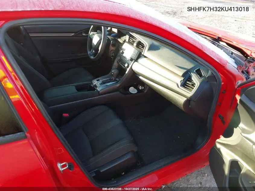 SHHFK7H32KU413018 2019 Honda Civic Lx