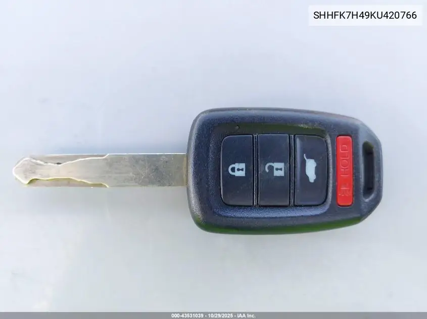 SHHFK7H49KU420766 2019 Honda Civic Sport