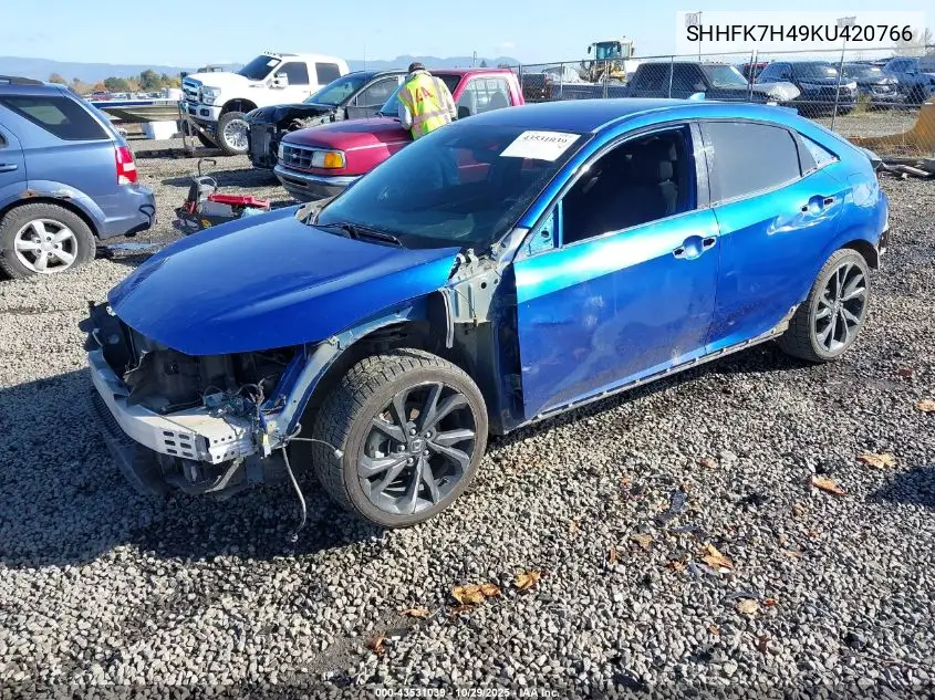 SHHFK7H49KU420766 2019 Honda Civic Sport