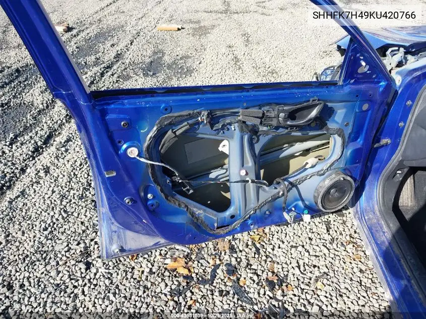 SHHFK7H49KU420766 2019 Honda Civic Sport