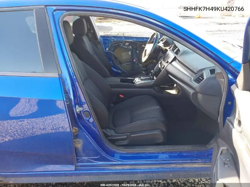SHHFK7H49KU420766 2019 Honda Civic Sport
