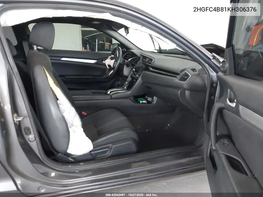 2HGFC4B81KH306376 2019 Honda Civic Sport