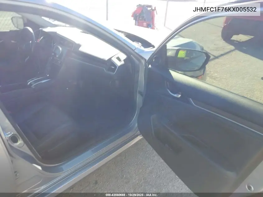JHMFC1F76KX005532 2019 Honda Civic Ex-L