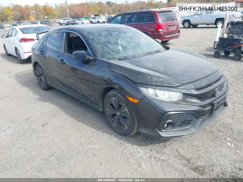 SHHFK7H64KU425200 2019 Honda Civic Ex