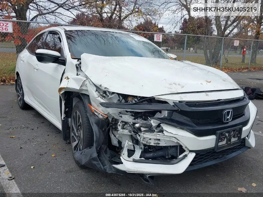 SHHFK7H35KU405219 2019 Honda Civic Lx
