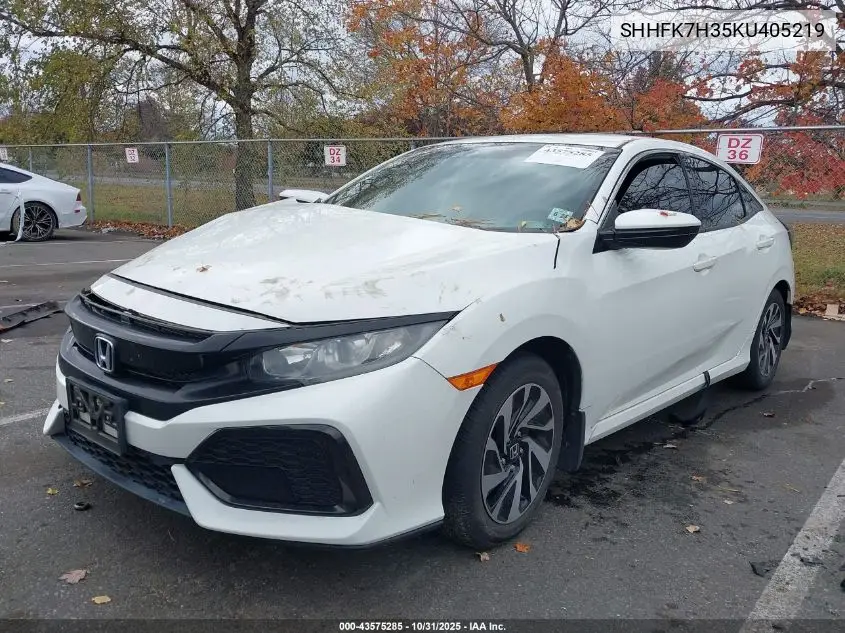 SHHFK7H35KU405219 2019 Honda Civic Lx