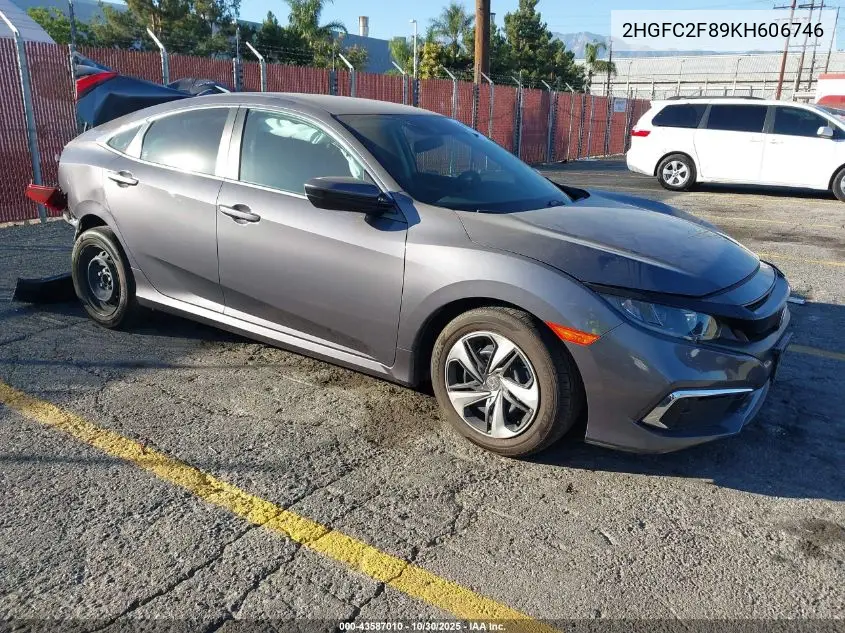 2HGFC2F89KH606746 2019 Honda Civic Sport