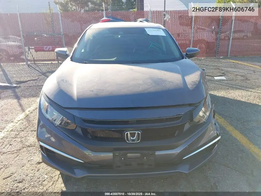 2HGFC2F89KH606746 2019 Honda Civic Sport