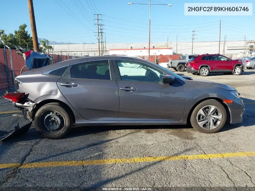 2HGFC2F89KH606746 2019 Honda Civic Sport