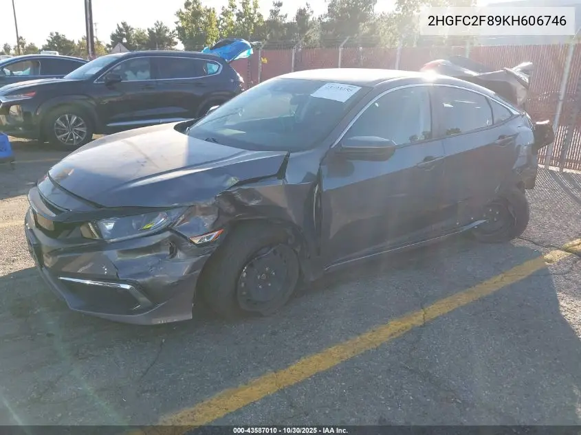 2HGFC2F89KH606746 2019 Honda Civic Sport
