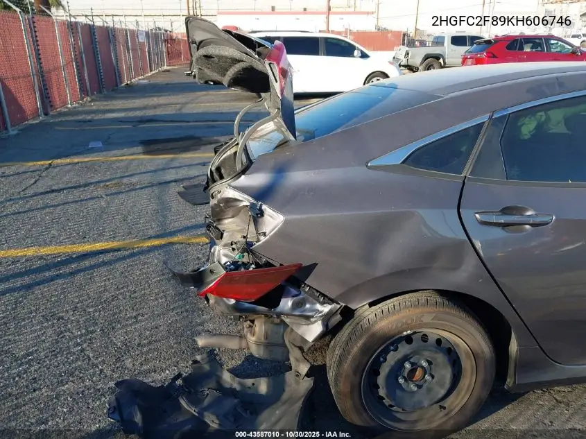 2HGFC2F89KH606746 2019 Honda Civic Sport