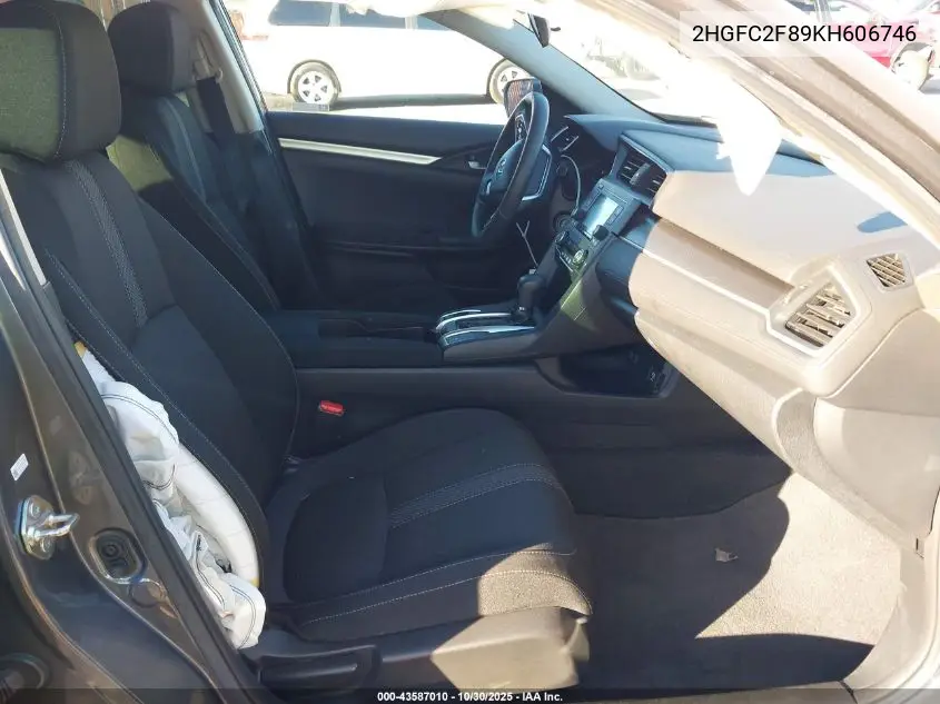 2HGFC2F89KH606746 2019 Honda Civic Sport