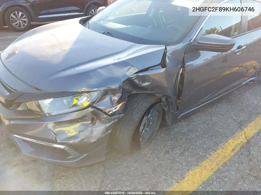 2HGFC2F89KH606746 2019 Honda Civic Sport