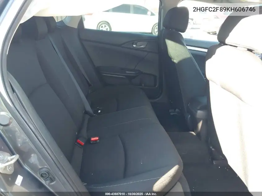 2HGFC2F89KH606746 2019 Honda Civic Sport
