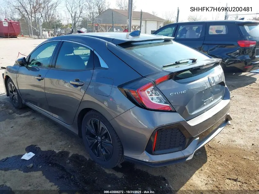 SHHFK7H69KU200481 2019 Honda Civic Ex