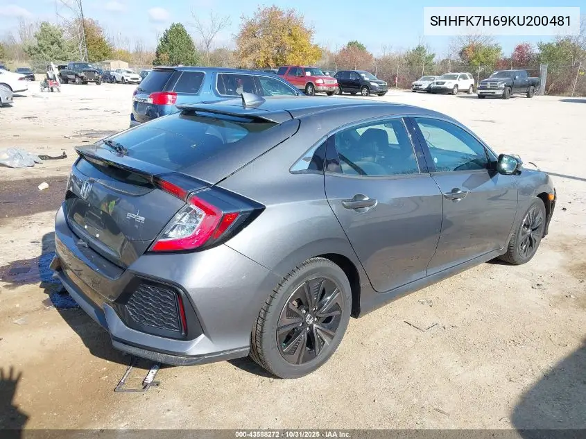 SHHFK7H69KU200481 2019 Honda Civic Ex