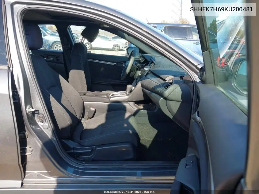 SHHFK7H69KU200481 2019 Honda Civic Ex