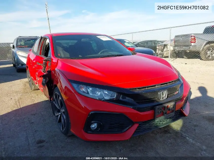 2HGFC1E59KH701082 2019 Honda Civic Si