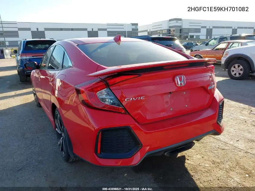 2HGFC1E59KH701082 2019 Honda Civic Si