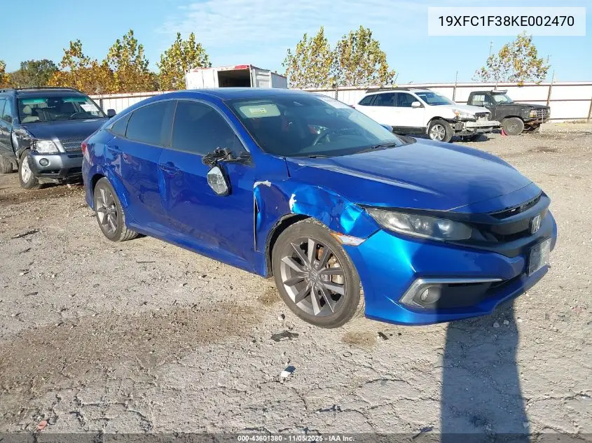 19XFC1F38KE002470 2019 Honda Civic Ex