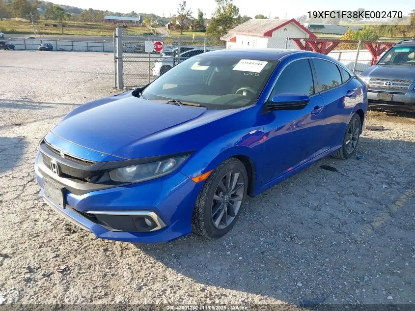 19XFC1F38KE002470 2019 Honda Civic Ex