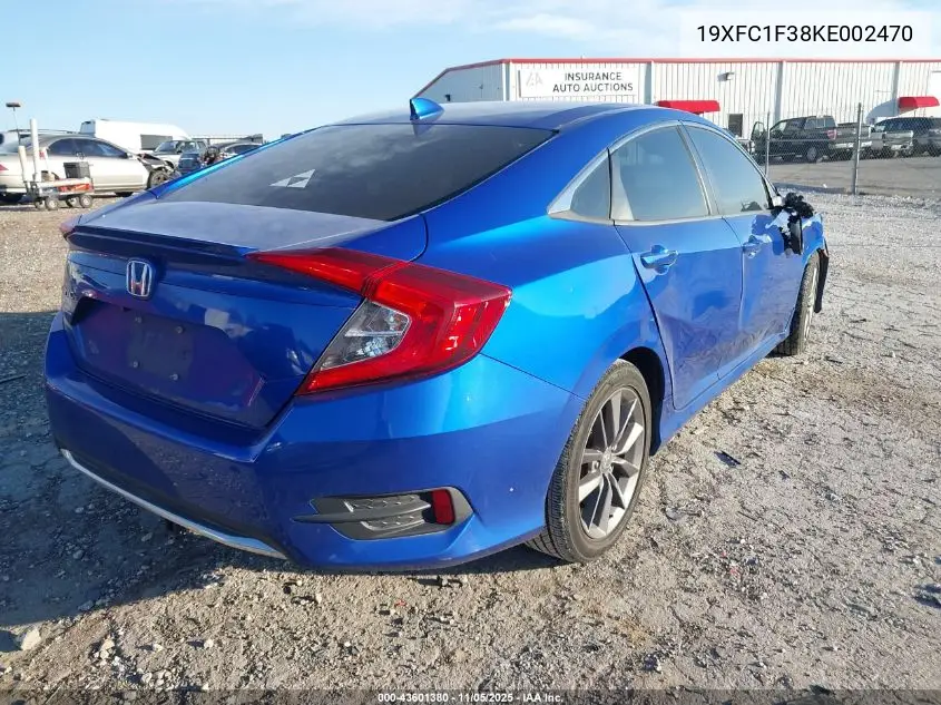 19XFC1F38KE002470 2019 Honda Civic Ex