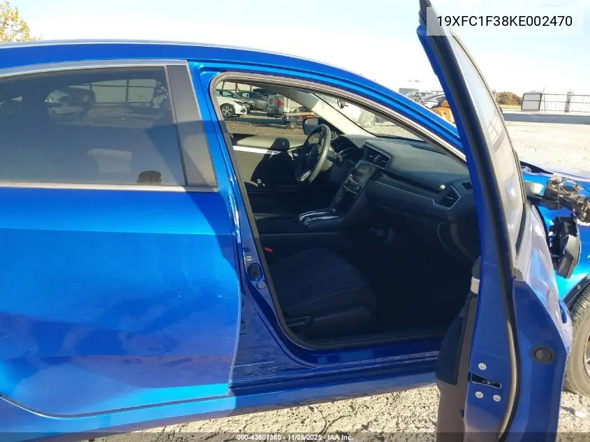 19XFC1F38KE002470 2019 Honda Civic Ex