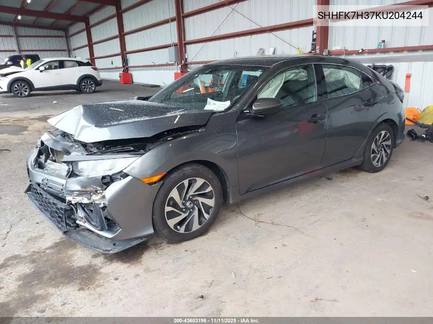 SHHFK7H37KU204244 2019 Honda Civic Lx