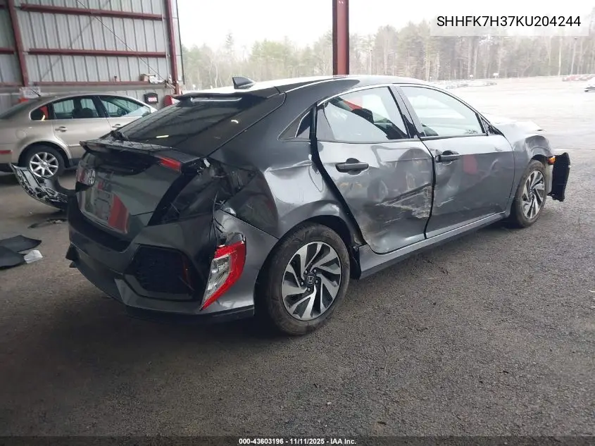 SHHFK7H37KU204244 2019 Honda Civic Lx