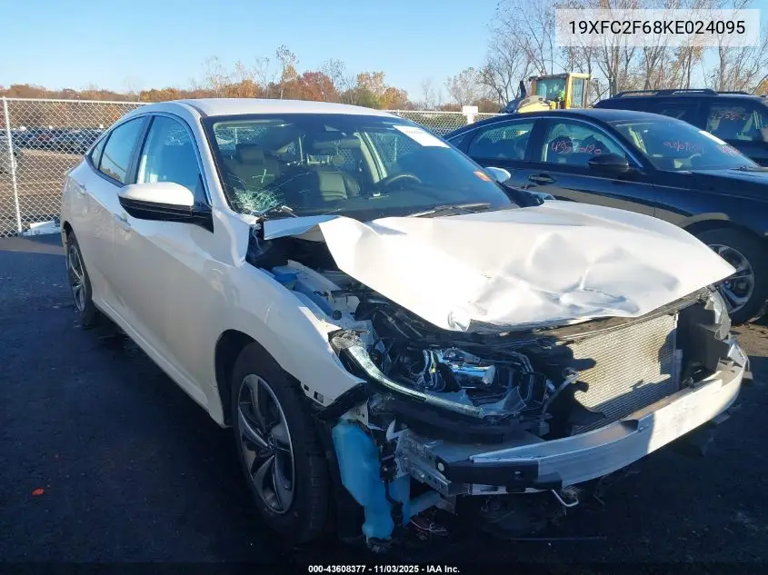 19XFC2F68KE024095 2019 Honda Civic Lx