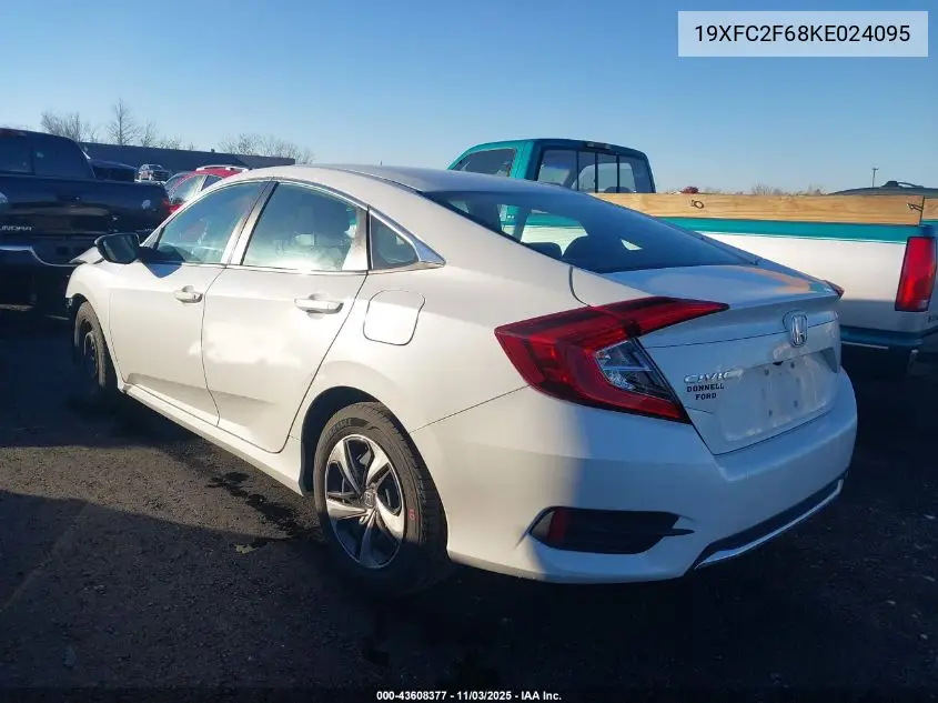 19XFC2F68KE024095 2019 Honda Civic Lx