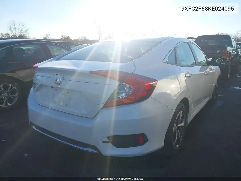 19XFC2F68KE024095 2019 Honda Civic Lx