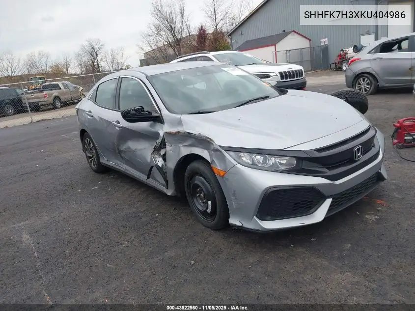 SHHFK7H3XKU404986 2019 Honda Civic Lx