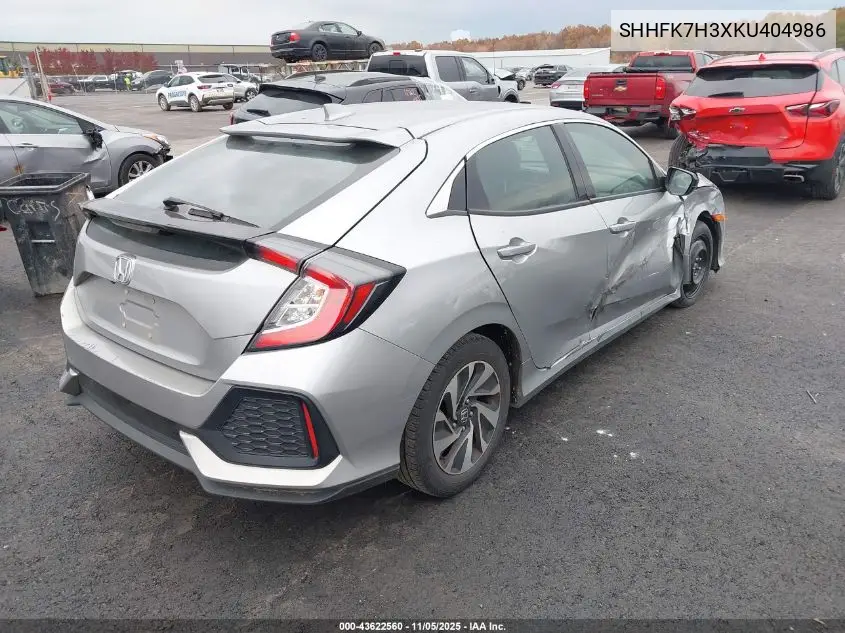SHHFK7H3XKU404986 2019 Honda Civic Lx