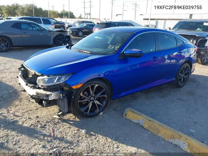19XFC2F89KE039755 2019 Honda Civic Sport