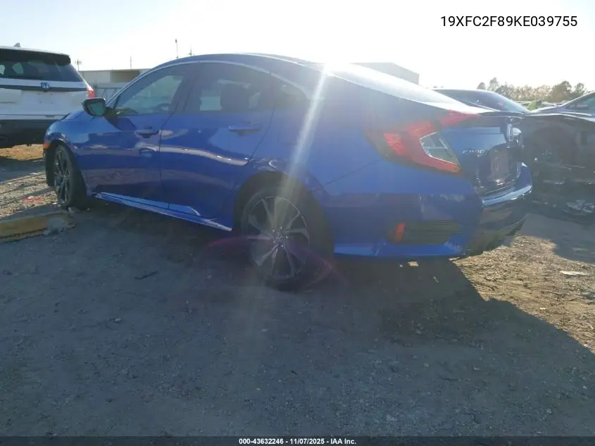19XFC2F89KE039755 2019 Honda Civic Sport