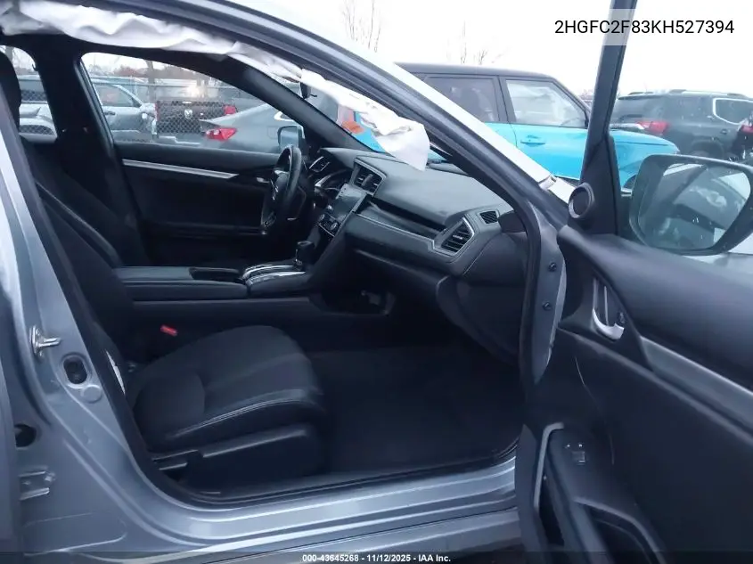 2HGFC2F83KH527394 2019 Honda Civic Sport