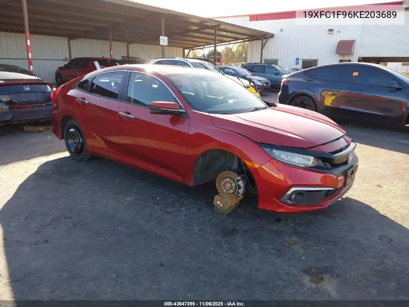 19XFC1F96KE203689 2019 Honda Civic Touring