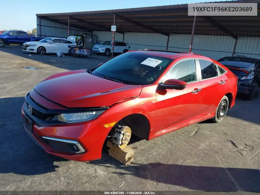 19XFC1F96KE203689 2019 Honda Civic Touring