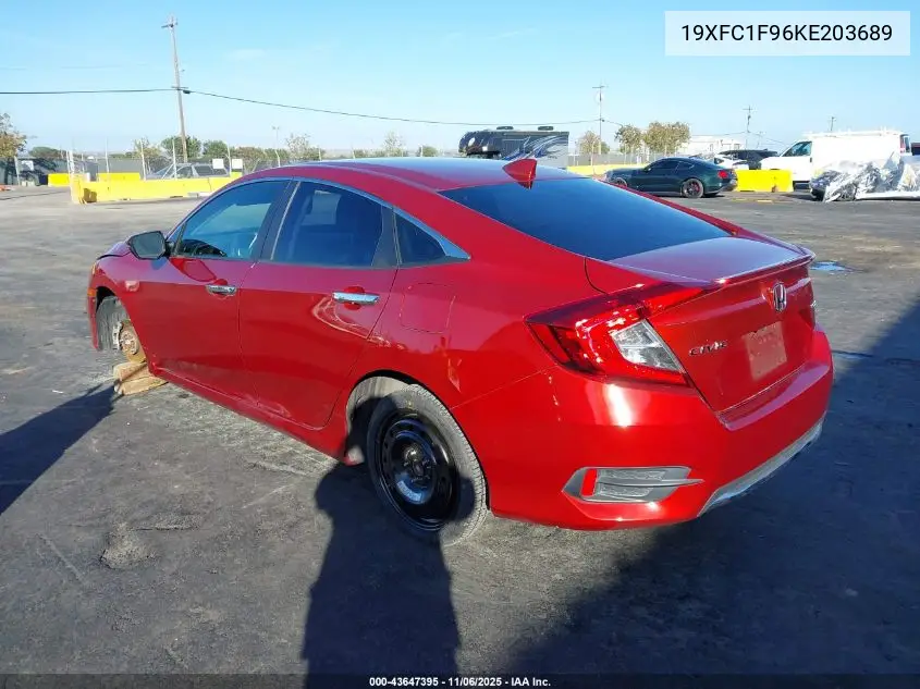 19XFC1F96KE203689 2019 Honda Civic Touring