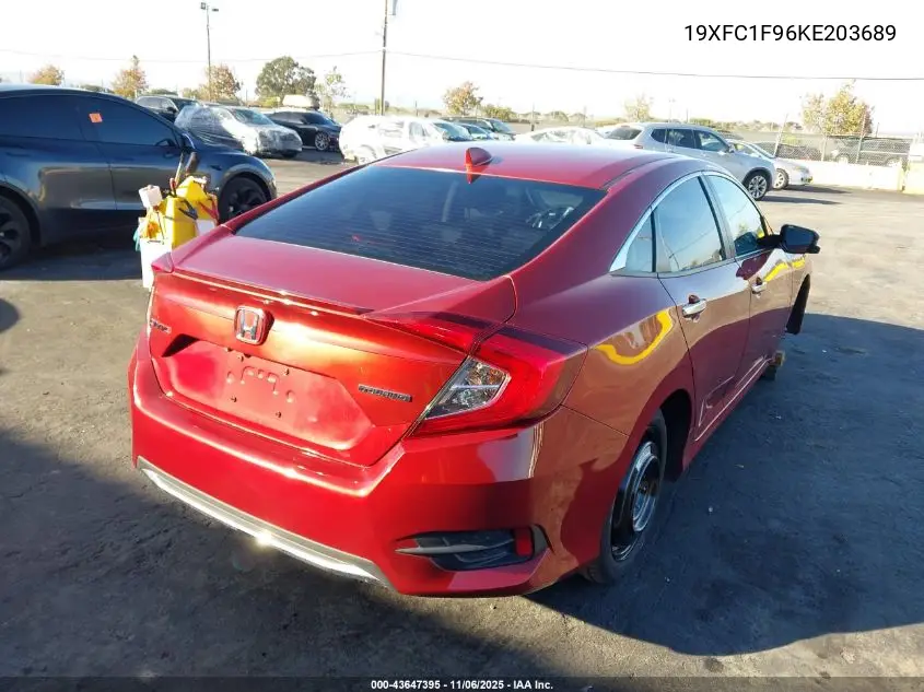 19XFC1F96KE203689 2019 Honda Civic Touring
