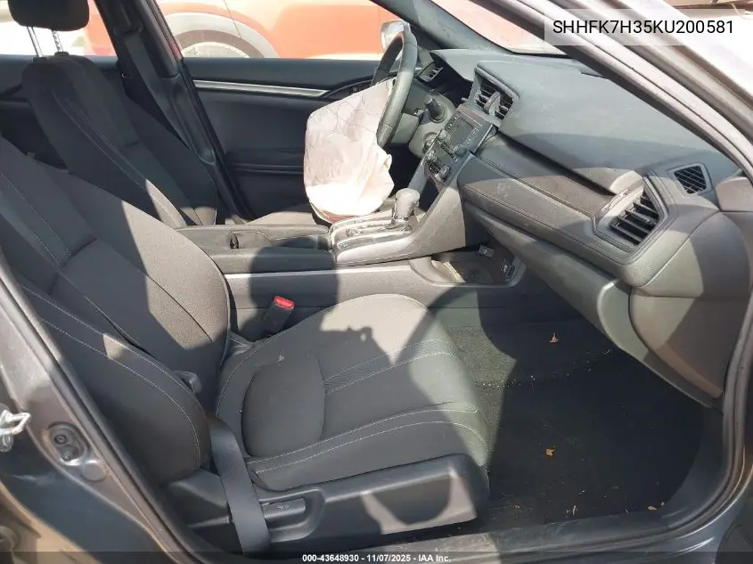 SHHFK7H35KU200581 2019 Honda Civic Lx