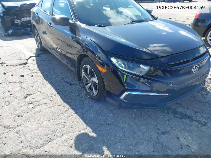19XFC2F67KE004159 2019 Honda Civic Lx
