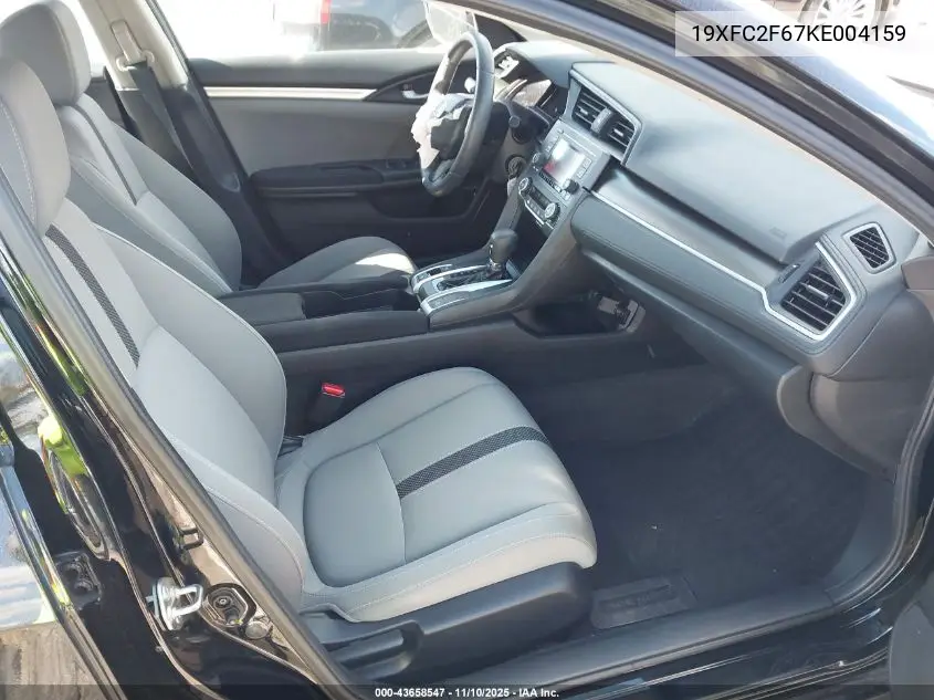 19XFC2F67KE004159 2019 Honda Civic Lx