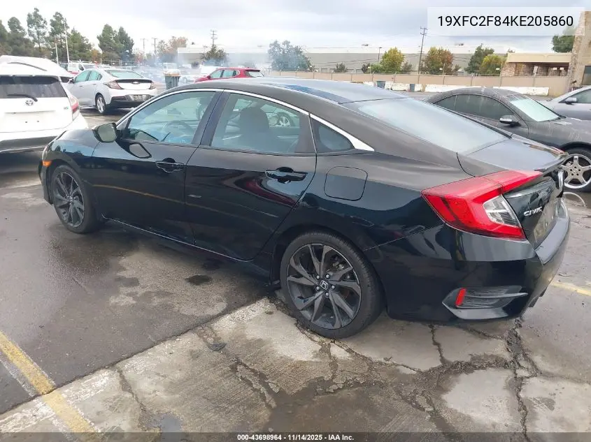 19XFC2F84KE205860 2019 Honda Civic Sport