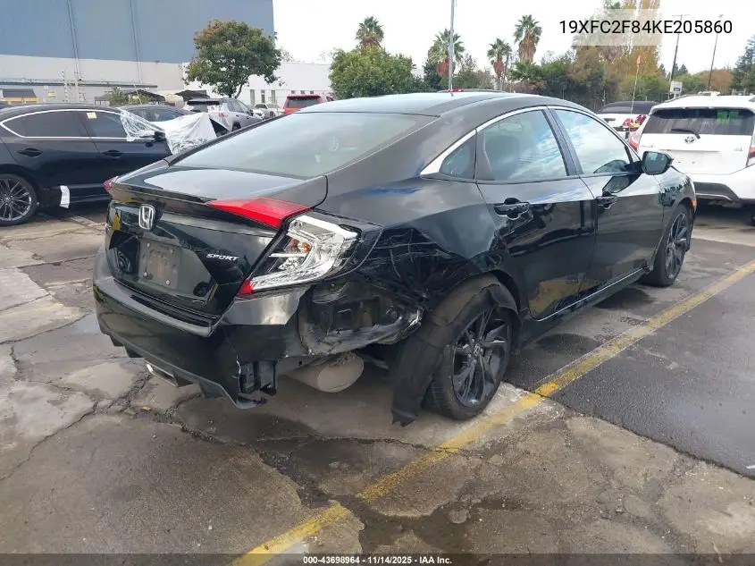 19XFC2F84KE205860 2019 Honda Civic Sport