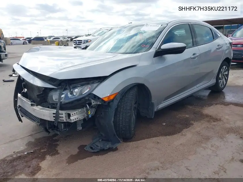 SHHFK7H35KU221172 2019 Honda Civic Lx