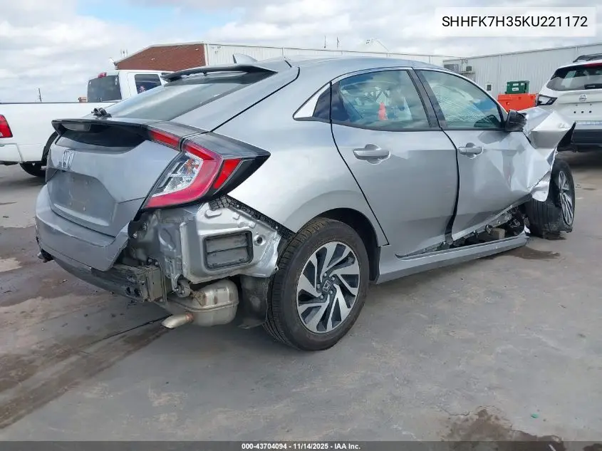 SHHFK7H35KU221172 2019 Honda Civic Lx