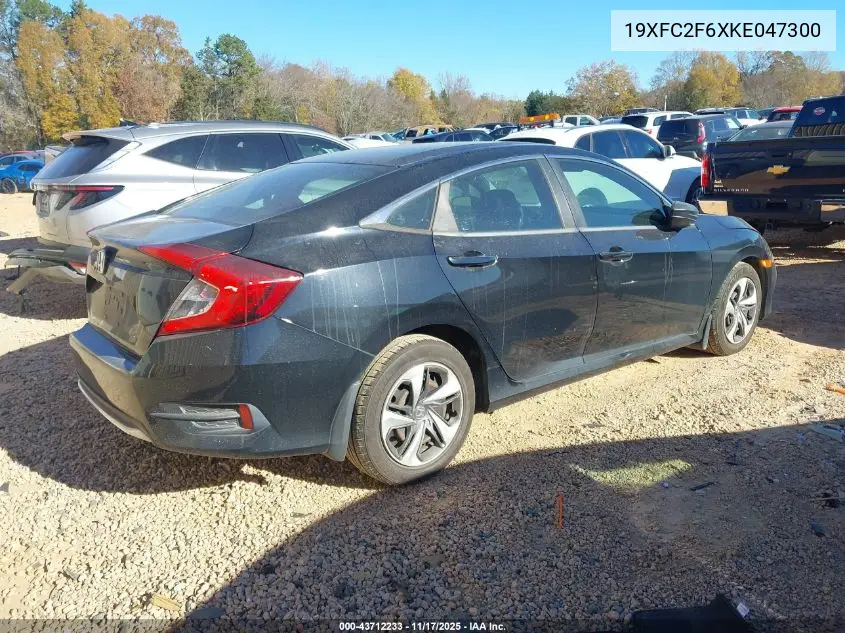 19XFC2F6XKE047300 2019 Honda Civic Lx
