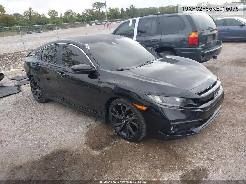 19XFC2F86KE016076 2019 Honda Civic Sport